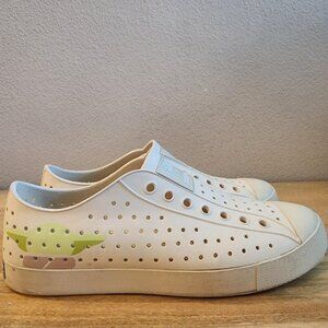 Star Wars Native Shoes Mens Size 9 Baby Yoda Grogu Slip On Lightweight Sneakers